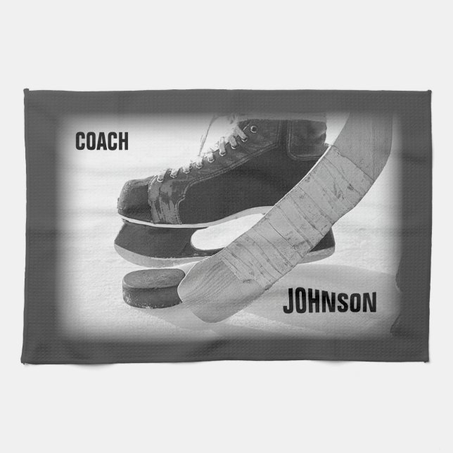 Ishockeytränare Tack Kökshandduk (Horisontell)