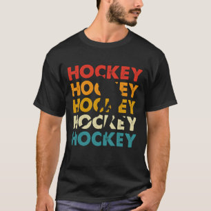 Ishockeytröja. Retro stil för ishockeyspelare T Shirt