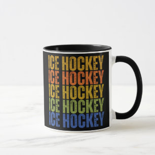 Ishockeytypografi Mugg