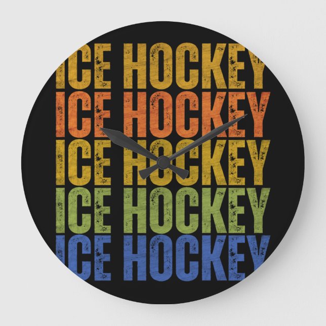 Ishockeytypografi Stor Klocka (Framsida)