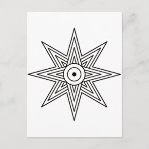Ishtar star stjärna vykort