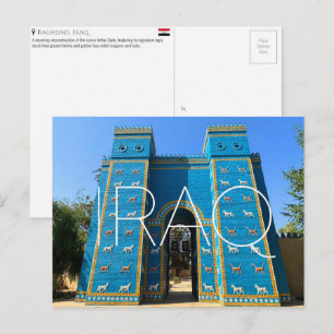 Ishtarporten, Bagdad, Irak Resekort Vykort