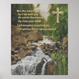 Isiah 41:10 Christian poster