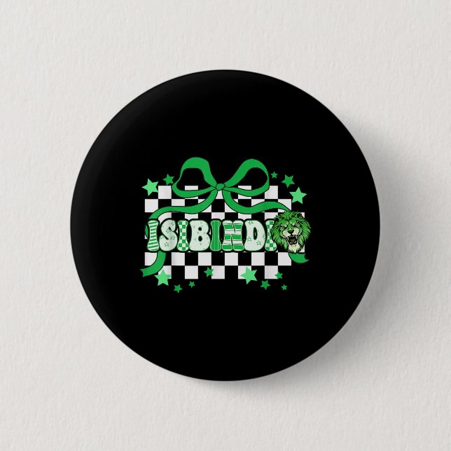 Isibindi Coquette Throwback Mascot School Spirit T Knapp (Framsida)