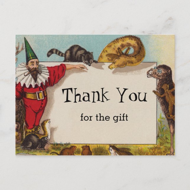 Isidore the Elf & his Animals Postcard Vykort (Framsida)