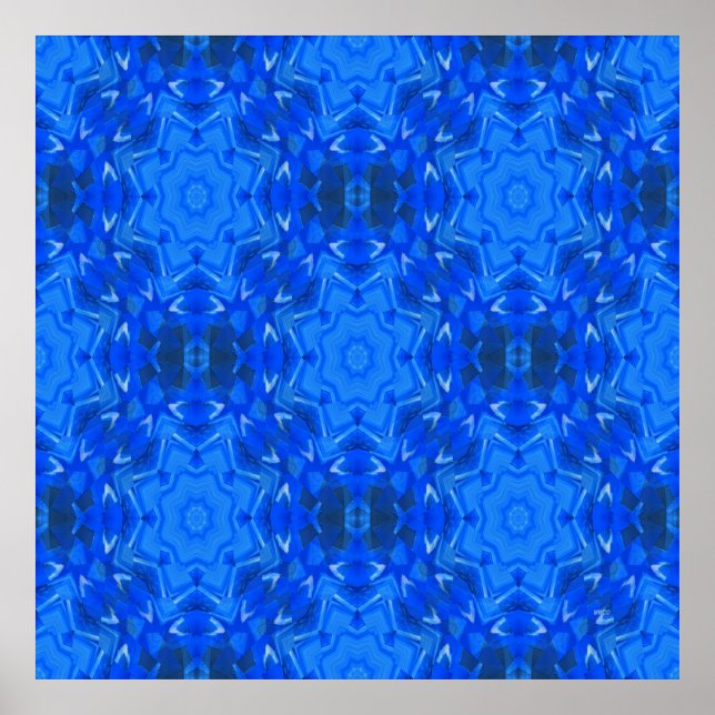 Isig blå snöflingor... poster (Framsidan)