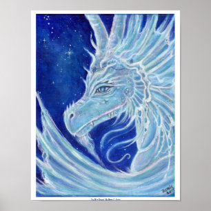 Isig Blue Dragon poster utskrift med Renee Lavoie