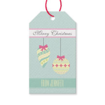 Isig Blue Graphic Polkadoful jul Ornaments