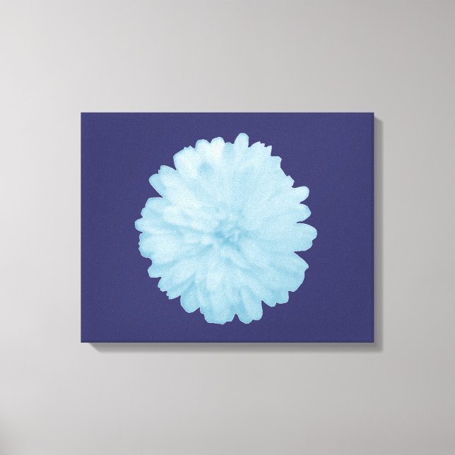 Isig Blue Marigold Kanvastryck (Framsida)