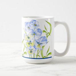 Isig Blue Pansies on a Classic Mugg (15 oz.)