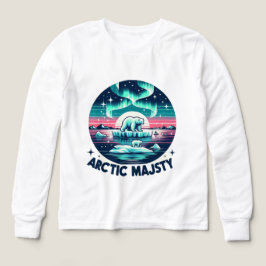 Isig Blue Retro Polar Bear Arktis Majesty T Shirt