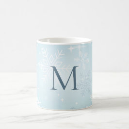 Isig Blue Snowflake Namnteckning Kaffemugg