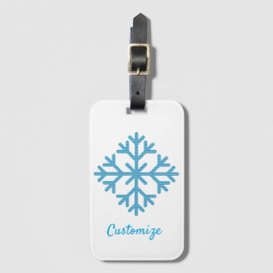 Isig Blue Snowflake Thunder_Cove Bagagebricka