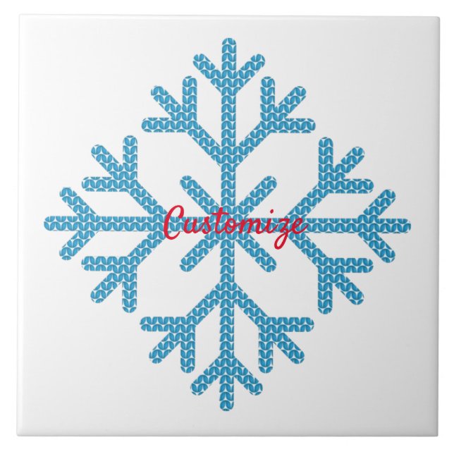 Isig Blue Snowflake Thunder_Cove Kakelplatta (Framsidan)