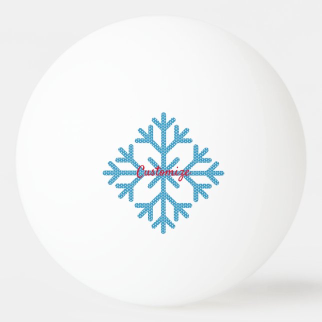 Isig Blue Snowflake Thunder_Cove Pingisboll (Framsidan)