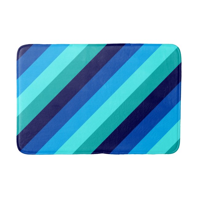 Isig Blue Teal Rand Medium Bath Mat Badrumsmatta (Framsidan)