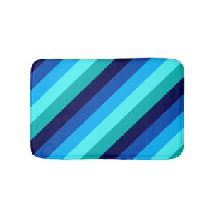 Isig Blue Teal Rand Small Bath Mat Badrumsmatta