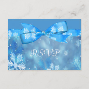 Isig Blue Winter Wonderland Bröllop OSA Kort