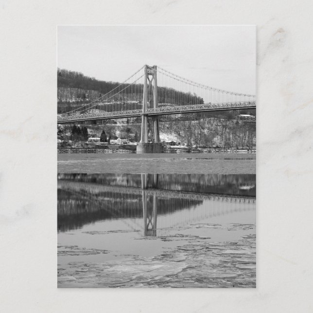 Isig Bridge Torn Reflection Vykort (Framsida)