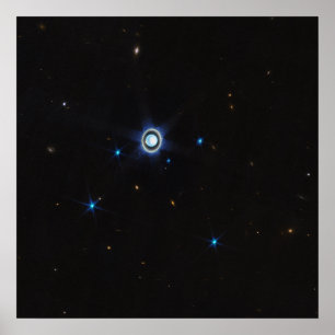 Isig Giant Uranus & Måne JWST Poster