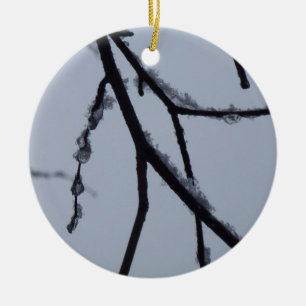 Isig Grenar Winter Nature Photography Julgransprydnad Keramik