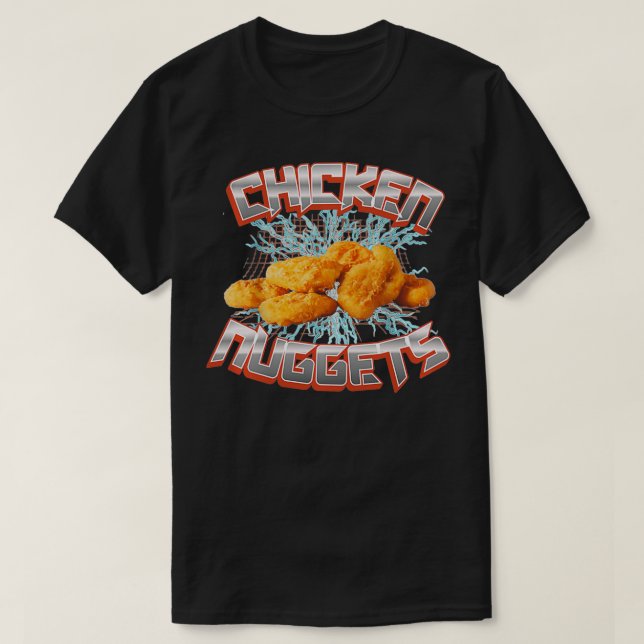 Isig Hett Chicken Nuggets Snack Älskare s T Shirt (Design framsida)
