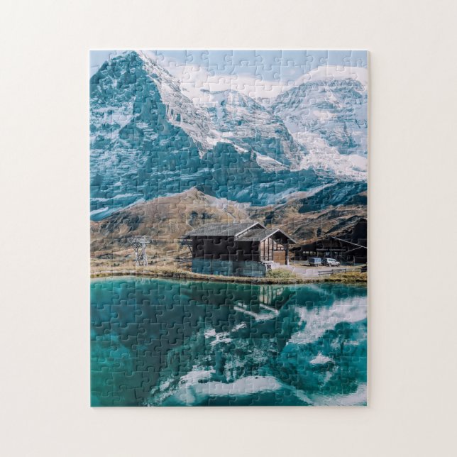 Isig Mountain Art Scenia Puzzles Complex Jigszz Pu Pussel (Vertikal)