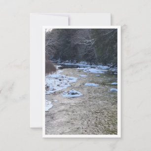 Isig NH-flod under januari vykort