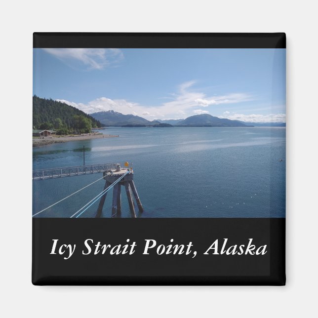 Isig Strait Point Alaska souvenir fotomagnet Magnet (Framsidan)