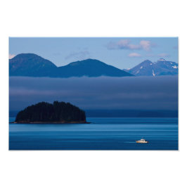 Isig Strait Point, Hoonah, Alaska, USA Fotoavtryck Fototryck