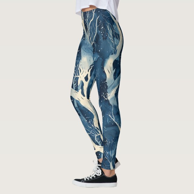 Isig Winter Mönster Leggings (Vänster)