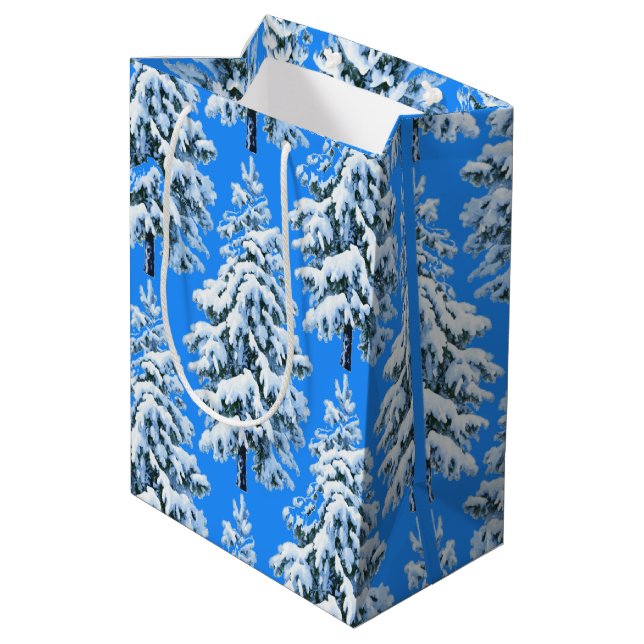 Isiga Träd Drömmar Snöig Skog (Baksidan Vinklad)