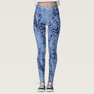 Isigblåttdamasker Leggings