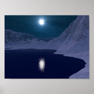 Isigblåttmånsken Poster