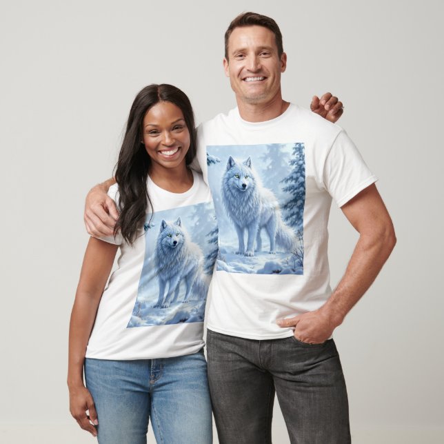 Isikdödande av snöskogarnas vita varg t shirt (Unisex)