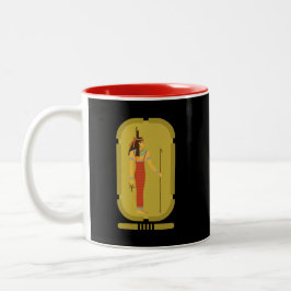 Isis Ancient Egypten Goddess Two-Tone Coffee Mugg