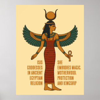 Isis Gud - Forntida Egyptisk Historia  Poster