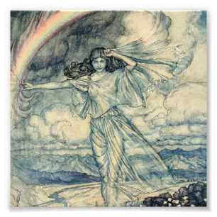 "Isis Rainbow Goddess" av Arthur Rackham Fototryck