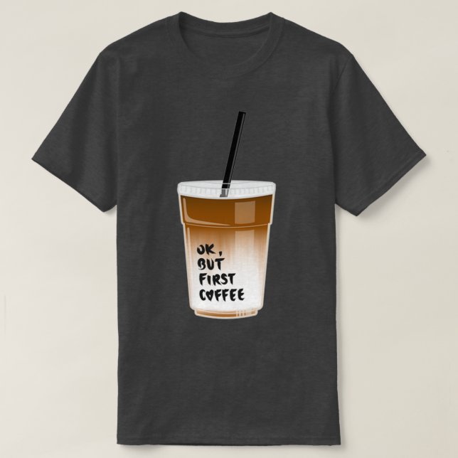 Iskad kaffe 1 t shirt (Design framsida)