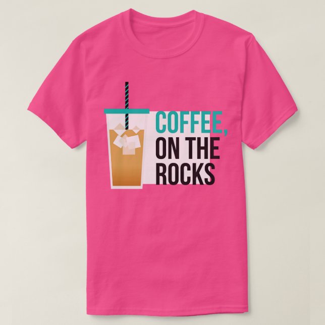 Iskad kaffe på Sten T Shirt (Design framsida)