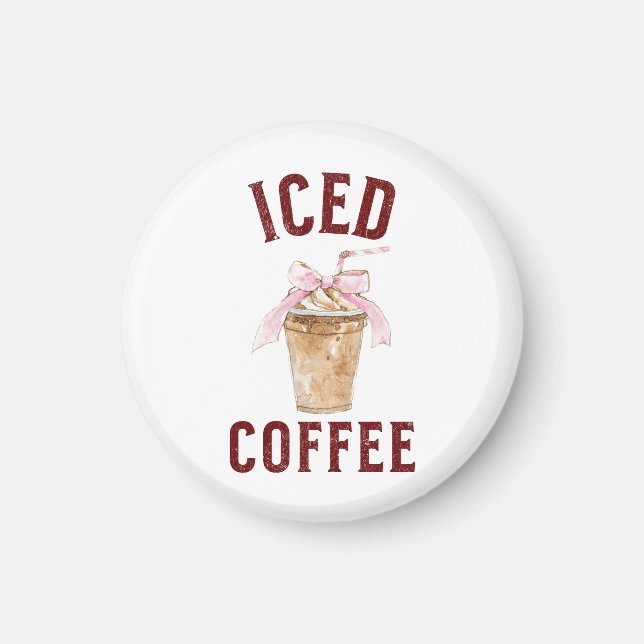 Iskall kaffe magnet (Framsidan)