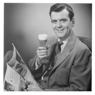 Iskall öl kakelplatta