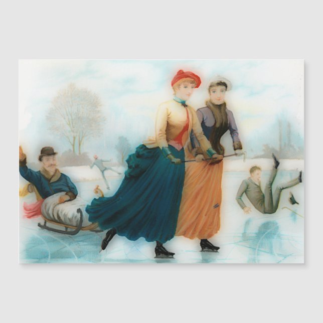 Iskidsport i Norge - lustig vintage grafik (Framsida)