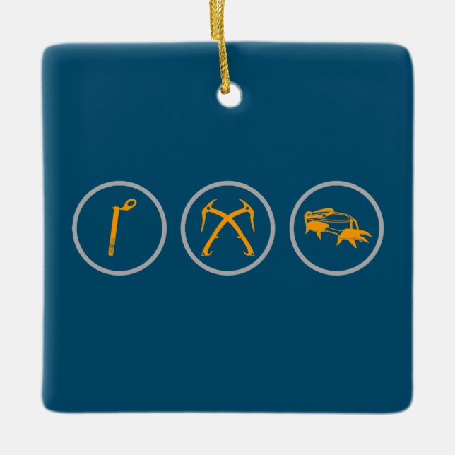 Isklätterväxel Julgransprydnad Keramik (Framsida)