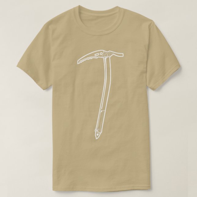 Isklättrare  Snö Vinter Alpinism Klättring I T Shirt (Design framsida)