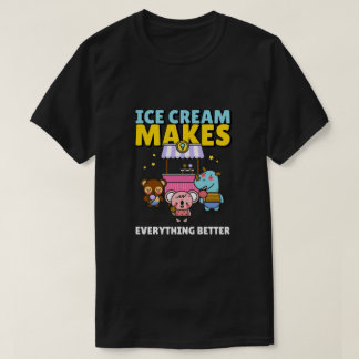 Iskräm gör allt bättre t shirt