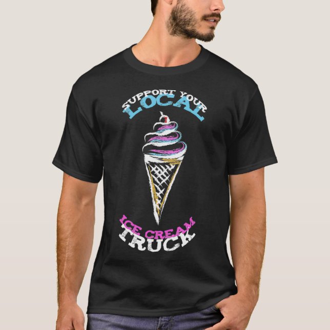 Iskräm Lastbil _2 T Shirt (Framsida)
