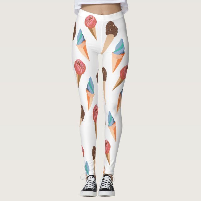 Iskräm Leggings (Framsida)