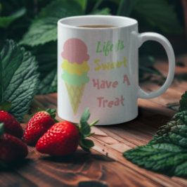 Iskräm Life är sötat Kaffemugg
