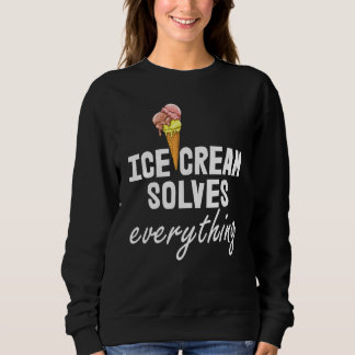 Iskräm löser allt iskräm Kärlek Manar Par T Shirt